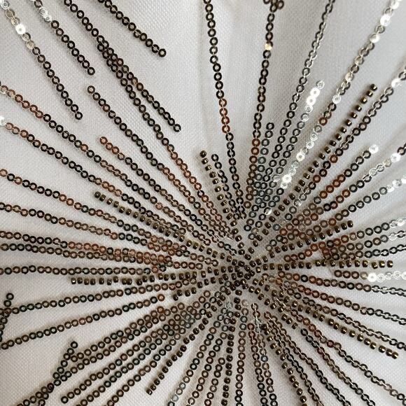 Trina Turk Women's‎ Gold Sequins Embellished Starburst Top Size S Going Out - Picture 10 of 10